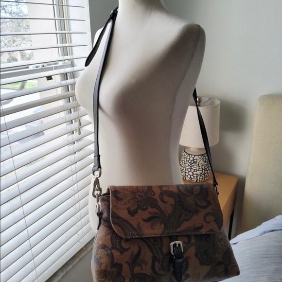 Etro Crossbody Small Bag Brown and Black Paisley - Picture 4 of 10